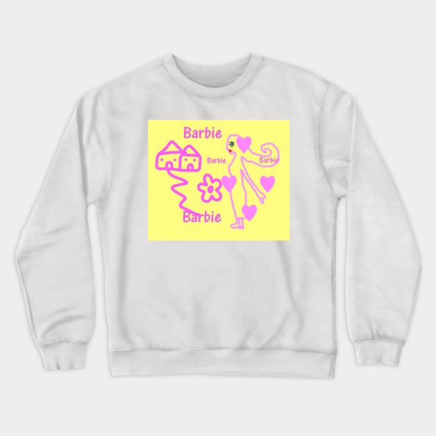 Barbie Land Crewneck Sweatshirt by KatieGaughan